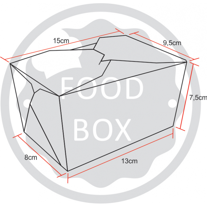 Embalagem Eco Box F196 – 900ml - 100 unidades