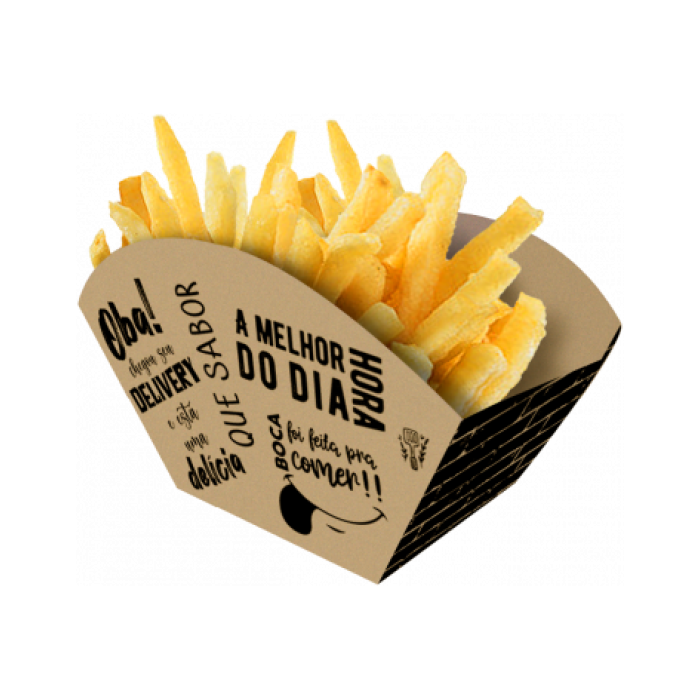 Embalagem Barca Hambúrguer, Fritas ou Porções (pacote 100 pçs)